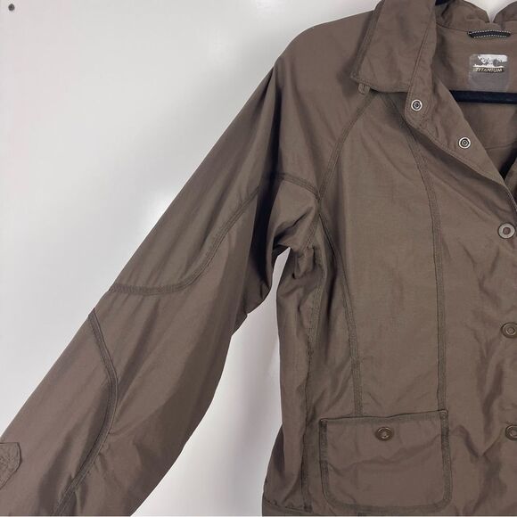 Columbia Sportswear Titanium Lightweight Button Front Jacket Brown Womens Medium - Picture 3 of 9